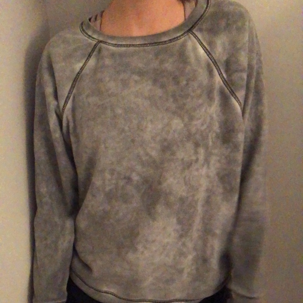 COPY - American Eagle Grey Tie Dye Crewneck Sweat…